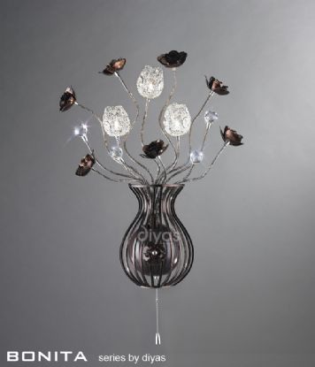 Bonita Aluminium Crystal Wall Lights Diyas Home Modern Crystal Wall Lights Bonita Aluminium Crystal Wall Lights Diyas Home Modern Crystal Wall Lights